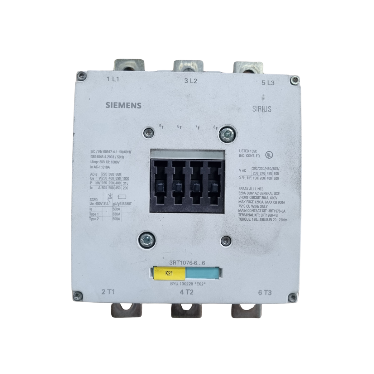 Contator Tripolar Siemens (220v/380v/660v) | 1089941575