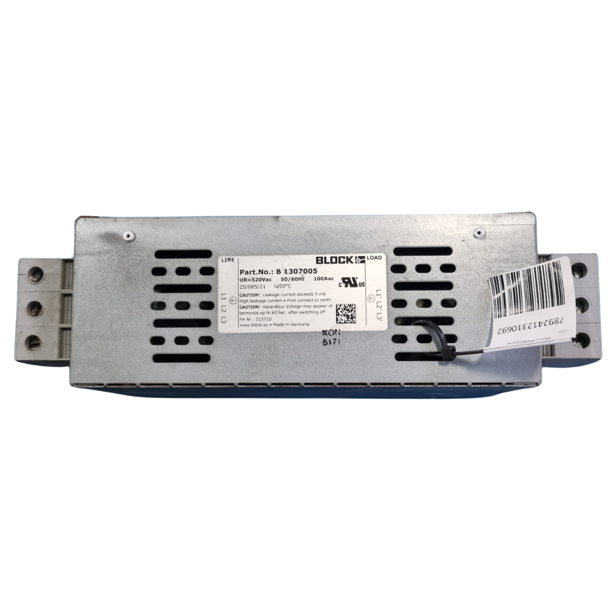 Filtro Emc Ur=520vac 50/60hz 100aac Ta50ºc | 1089933949